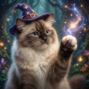 Wizard Nebelung Cat