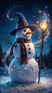 Wizard Snowman Magic