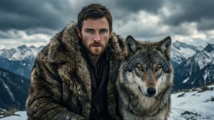 Wolf Companion on Mountain