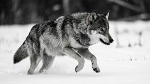 Wolf in Snow