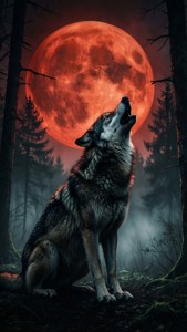 Wolf Under Blood Moon