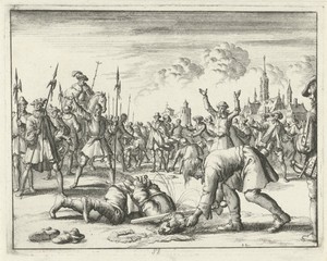 Wolfgang Pinder te Schardingen onthoofd, 1571