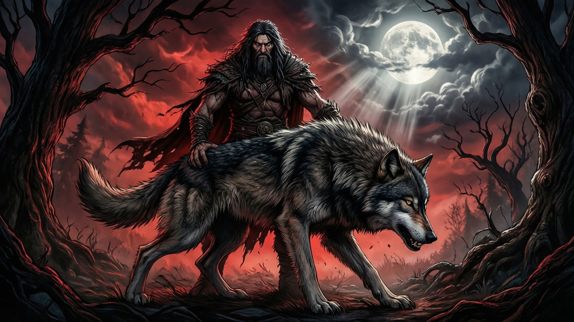 Wolfwalker Transformation by Wallpapers.art Studio