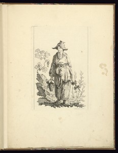 Woman Holding a Basket of Grapes