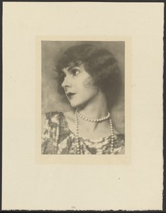 [Woman in Three-Quarter Profile Wearing String of Pearls]