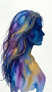 Woman Silhouette Gradient