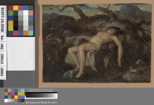 Woman Sleeping in the Nude in a Wooded Landscape