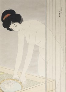 顔を洗う女 (Woman Washing Her Face)