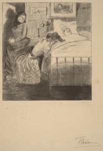 Woman Weeping in a Sick Room