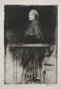 Woman with a cape