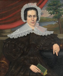 Woman with a Green Book (Louisa Gallond Cook)