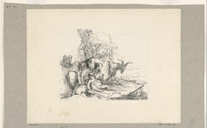 Woman with an Infant Satyr, from the Vari Capricci