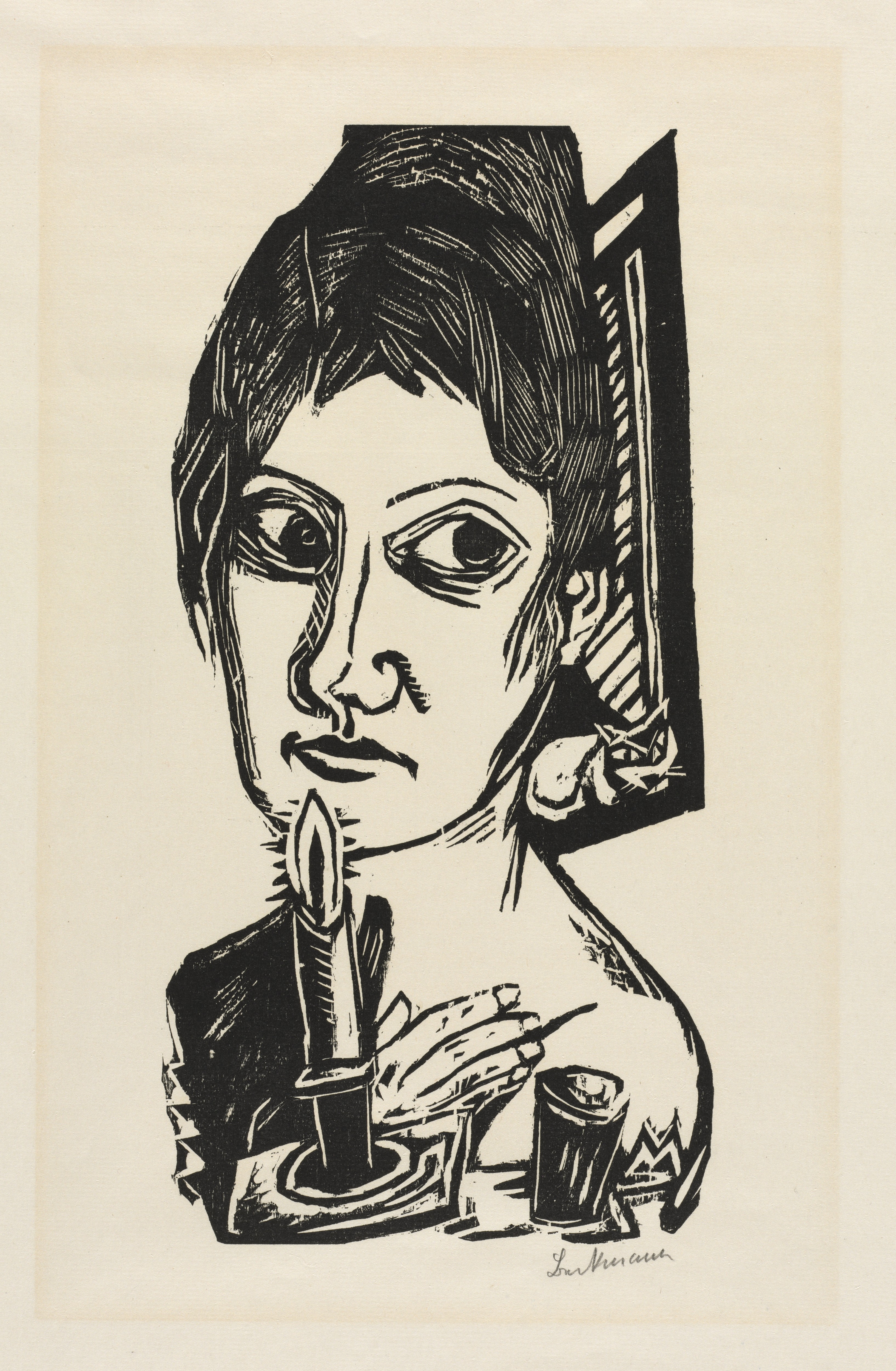 Woman with Candle by Max Beckmann
