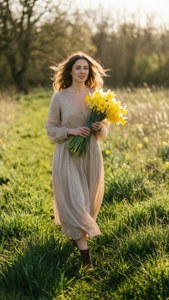 Woman with Daffodils
