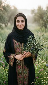 Woman with Olive Branches