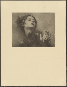 [Woman with Peacock-Feather Fan]