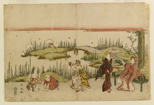 Women and Children Catching Fireflies