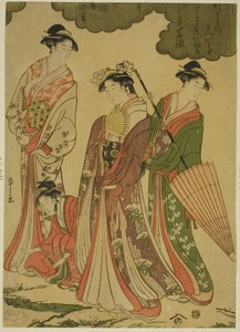 Women Viewing Cherry Blossoms