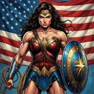 Wonder Woman Patriotic