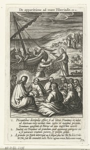 Wonderbare visvangst op het meer van Galilea