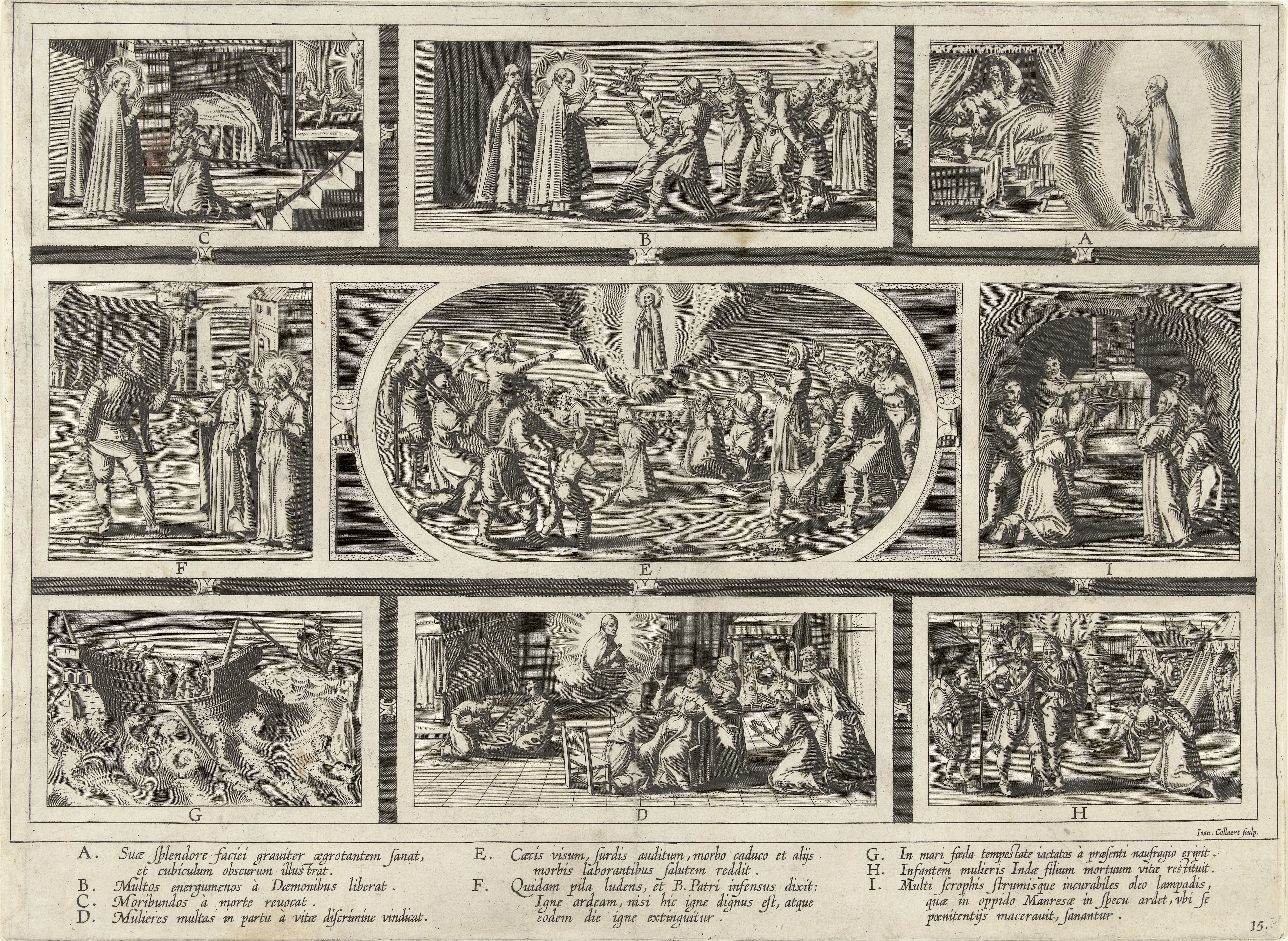 Wonderen van Ignatius by Jan Collaert (II)
