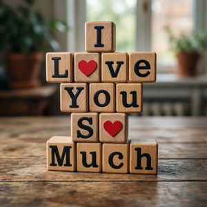 Wood Blocks Message