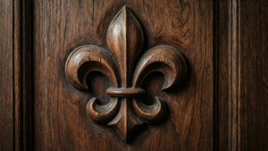 Wood Carved Fleur