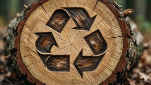 Wood Carved Recycle