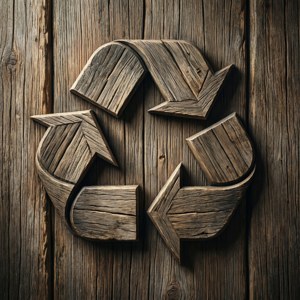 Wood Carved Recycle