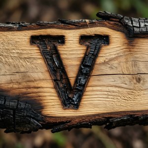 Wood Carved V