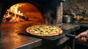 Wood-Fired Pineapple Pizza