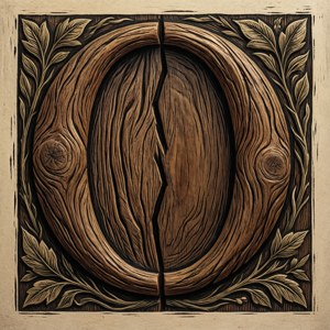 Woodcut Botanical Split O