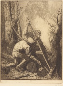 Woodcutters, 3rd plate (Les bucherons)