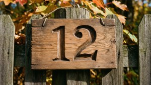 Wooden 12 Sign