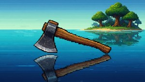 Wooden Axe on Water