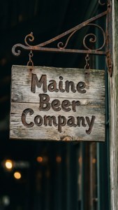 Wooden Brewery Sign