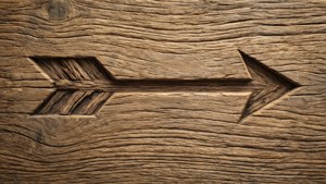Wooden Carved Arrow