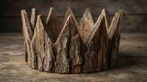 Wooden Carved Tiara