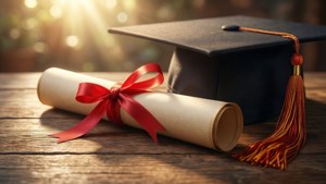 Wooden Desk Diploma
