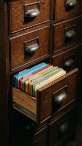 Wooden File Cabinet Drawer