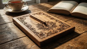 Wooden Floral Planchette