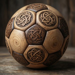 Wooden Half Soccer Ball