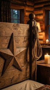 Wooden Headboard Star