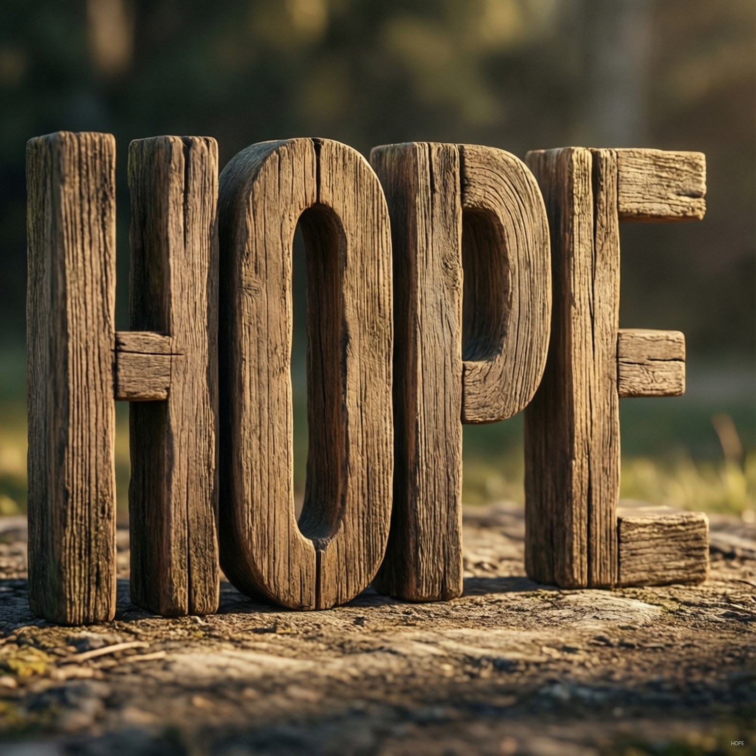 Wooden Hope by Wallpapers.art Studio