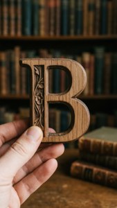 Wooden Letter B