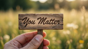 Wooden Sign You Matter