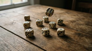 Wooden Table Dice