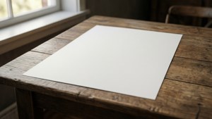 Wooden Table Poster