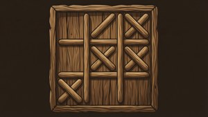 Wooden Tic Tac Toe