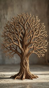 Wooden Tree Sculpture